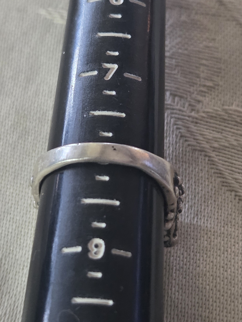Dian Malouf SISTER Sterling Silver Ring, Size 8 - Picture 12 of 15